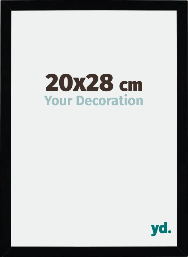 yd. Your Decoration - Fotolijst 20x28 cm - MDF - Zwart Hoogglans - Mura