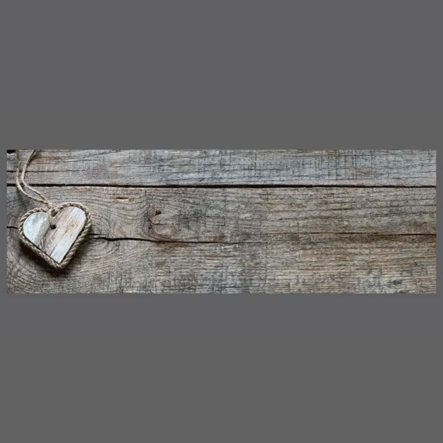 MD-Entree MD Entree - Keukenloper - Vloerkleed - Machinewasbaar - Cook&Wash - Heart Wood - 50 x 150 cm Zwart
