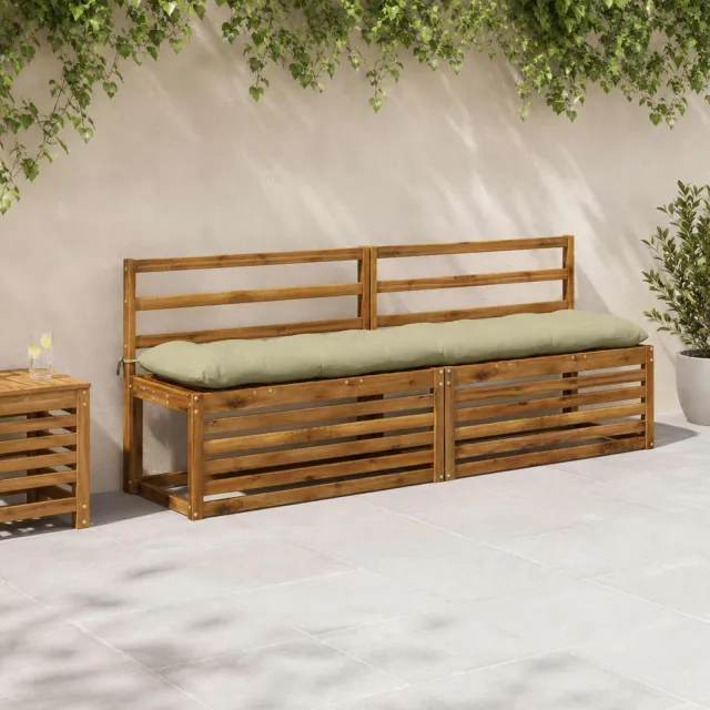 vidaXL Bankkussen VIANEN 100% Polyester Lichtgroen 190 x 40 x 12 cm