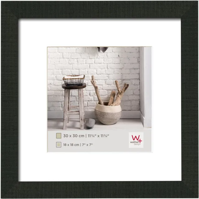 Walther Home - Houten lijst - Fotoformaat 30x30 cm - Zwart