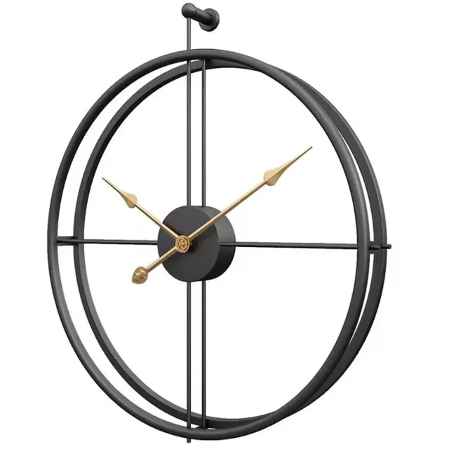 zeck home Zeckhome Aurum Noir – XL Wandklok Zwart