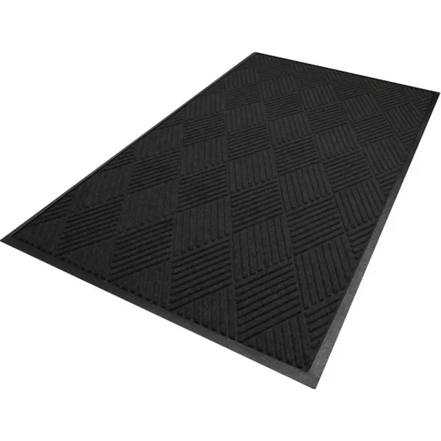 Mountville Mills Europe Waterhog Diamond droogloopmat / schoonloopmat 60x90 cm - Rubber border - Antraciet