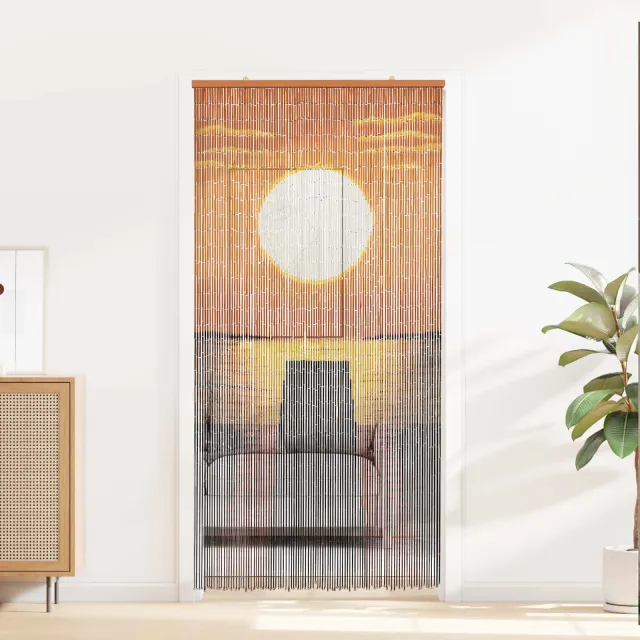 vidaXL Insect Deurgordijn Meerkleurig 100 x 200 cm Bamboe