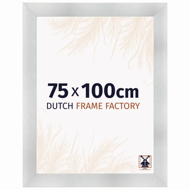 Dutch Frame Factory Fotolijst 75x100 cm - MDF - Aluminium Geborsteld - Praag