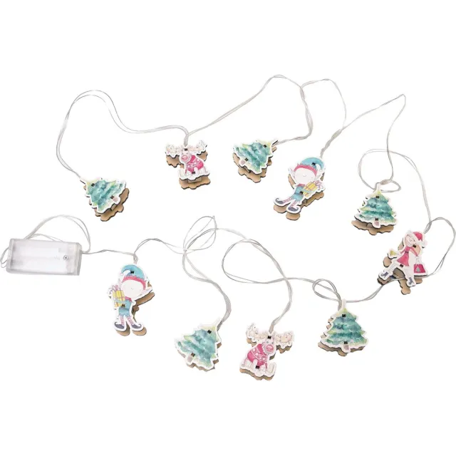 JOYIN HOUTEN KERST LICHTSLINGER 1.5M - JOYIN