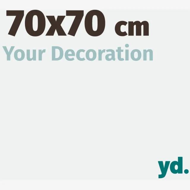 yd. Your Decoration - Fotolijst 70x70 cm - Aluminium - Wit Hoogglans - Kent