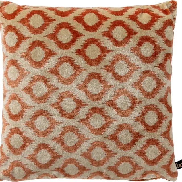 Hoii LEONARDO | sierkussen 45x45 cm | Potters Clay | oranje | multicolor | Hoii | met duurzame kussenvulling Terracotta