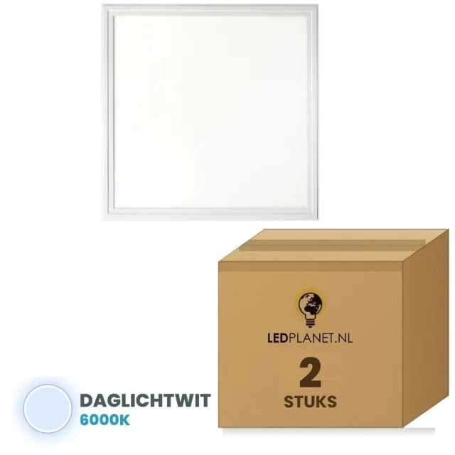 Tsong LED paneel 120x120 cm - set van 2 - 60W - Daglichtwit 6000K - 4800 lm - CRI80 - 230V