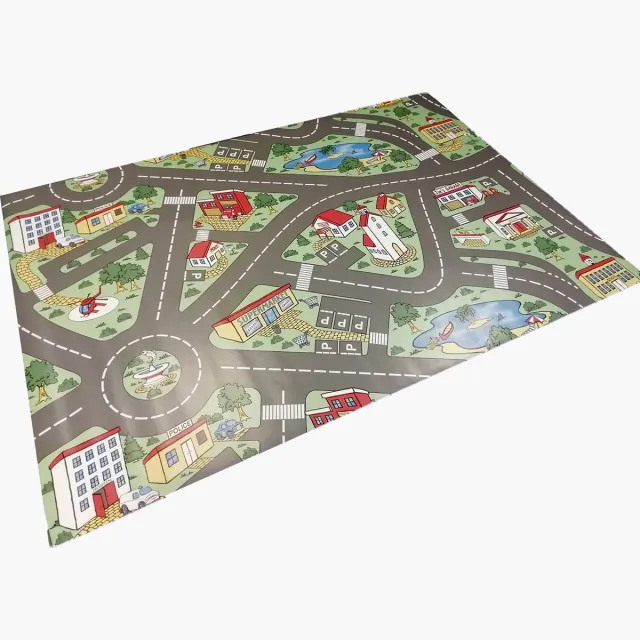 Ikado Hygiënische speelmat stratenplan Multi