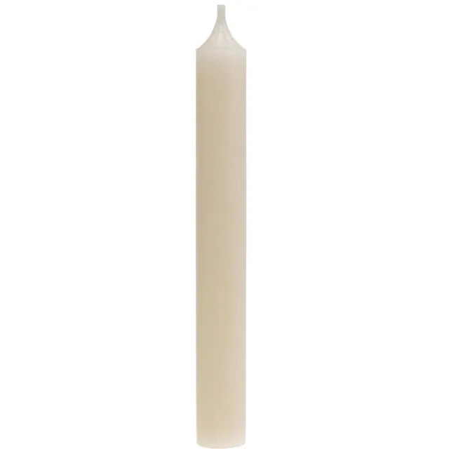 Viana Taps toelopende kaarsen van witte crèmekleurige was, 180 mm / Ø21 mm