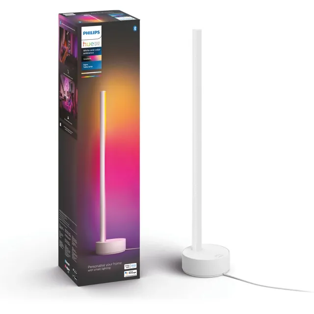 Philips Hue gradient Signe tafellamp - wit en gekleurd licht - wit