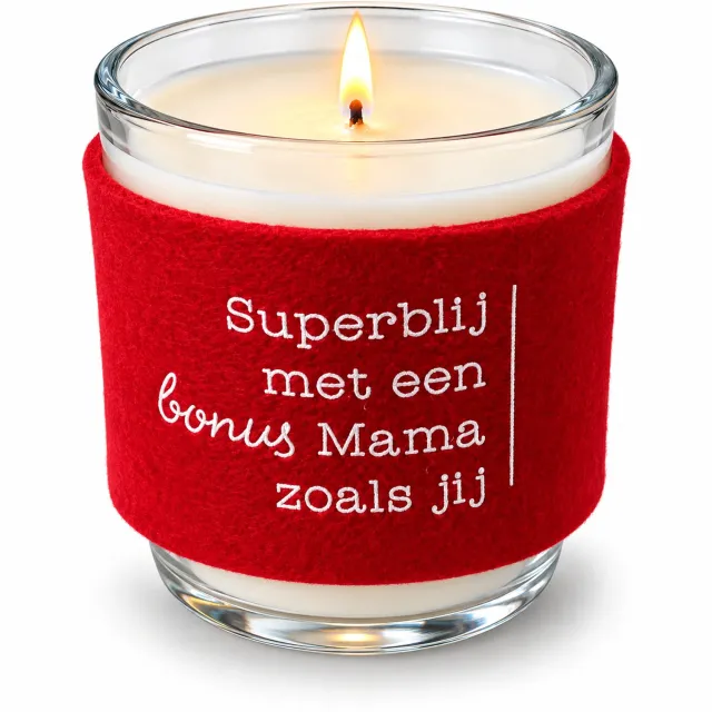 Miko Kaars cosy candle bonus mama Beigewit