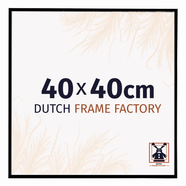 Dutch Frame Factory Fotolijst 40x40 cm - Kunststof - Zwart Mat - Easy
