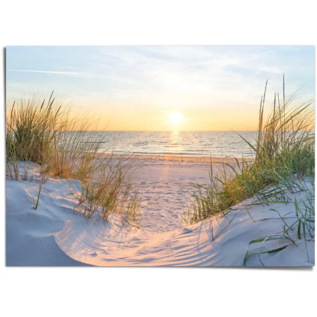 Reinders XXL Poster Zonsondergang in de duinen - 100 x 140 - Papier - REINDERS Beige