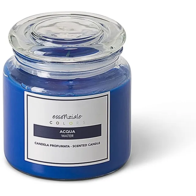 Oniusa Venezia Geurkaars Acqua - 400 g - met Bergamot & Patchouli Donker Blauw