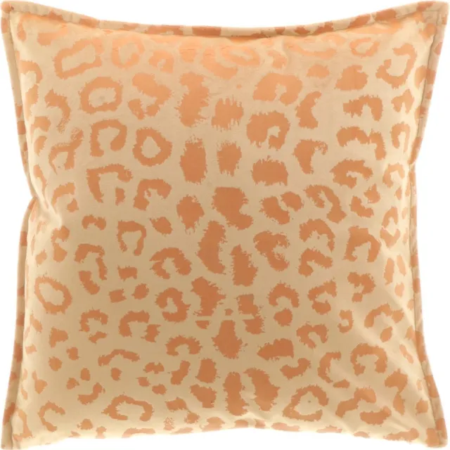 Unique Living 3 stuks - kussenhoes - sierkussenhoes - Sandstone - panter - 45 x 45 cm - rits roestbruin - oranje - sandstone