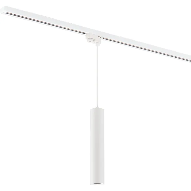 STRÜHM Focus Tube hanglamp voor 1-fase railverlichting - GU10 - 30cm tube - Wit - Dimbaar