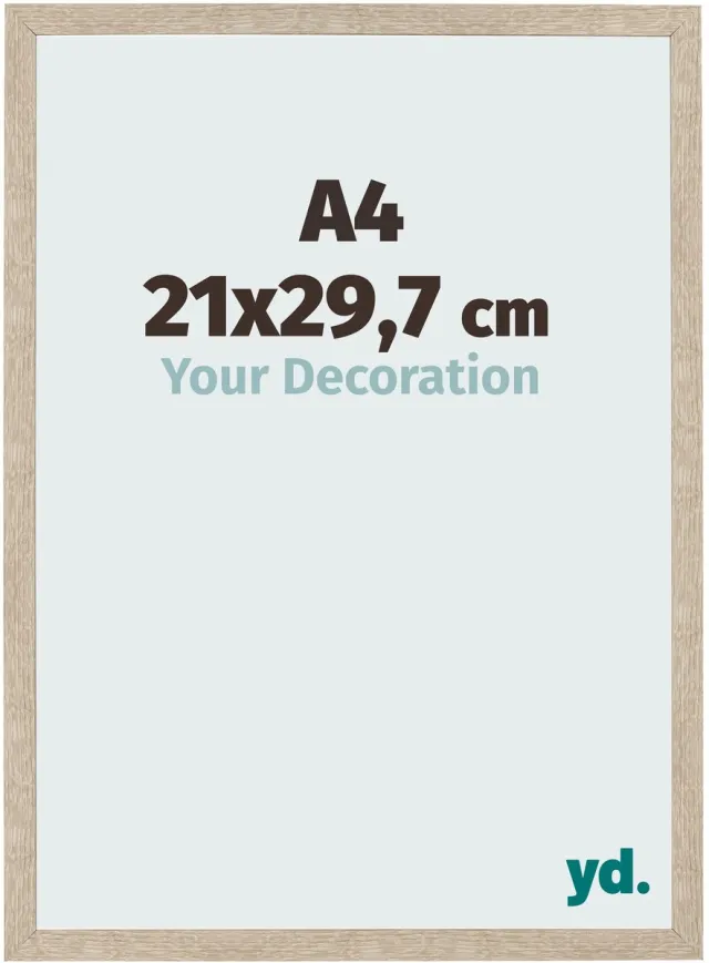 yd. Your Decoration - Fotolijst A4 21x 29,7 cm - MDF - Sonoma Eiken - Bologna
