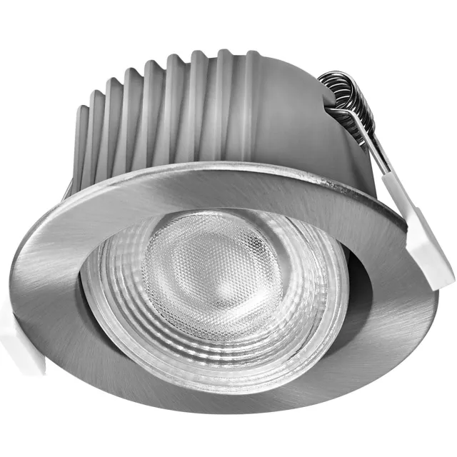 Osram Spot Set LED inbouwspot CCT IP44 4,9W satijnnikkel, set van 3 badkamer Click-CCT drietraps, 2700–6500K Satijn nikkel