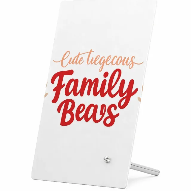 Mr Cadeautjes Glasframe 11 x 16 - design Een warme familietitel met speelse nadruk op de rol van een | cadeau Wit