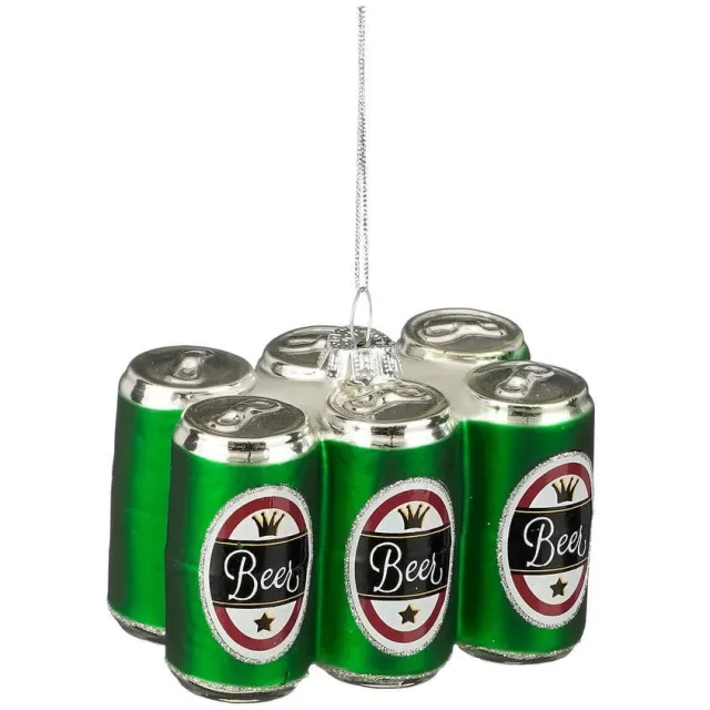 Mica Decorations kerstornament biertje - glas - groen