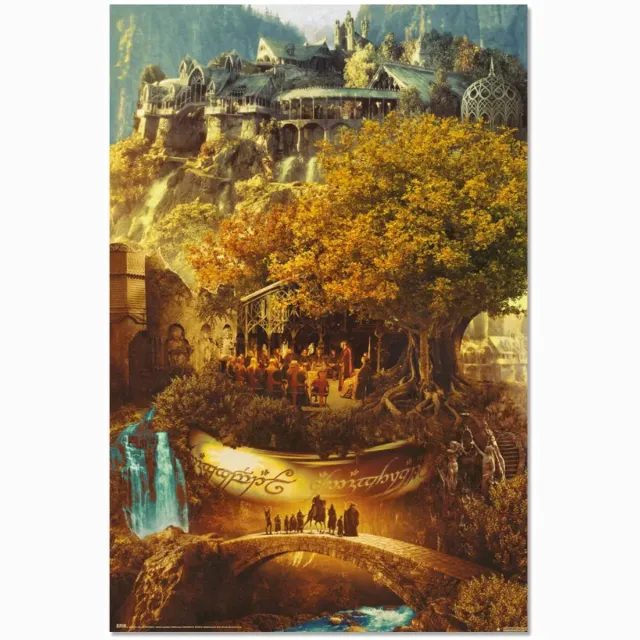 Posterpoint Pokémon Lord of the Rings poster - Film - Trilogie - 25th - Tolkien - Frodo - Gandalf - 61 x 91.5 cm multi
