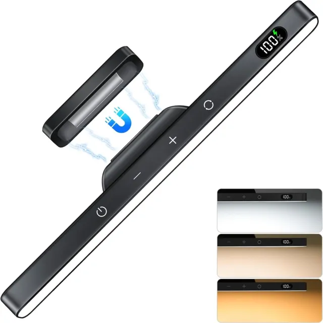 Lexium Store Schilderijlampje draadloos - Wit - 3W - Oplaadbare LED Wandlamp met Aanraakbediening - Voor Kast en Make-up