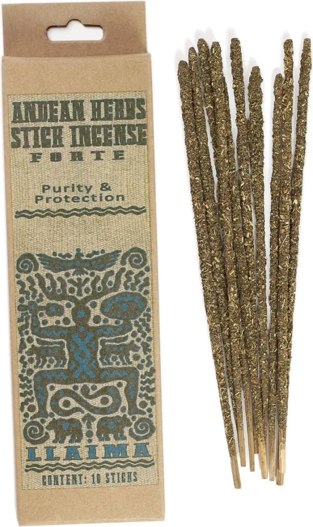 Prabhuji's Gifts Vegan wierookstokjes 'Purity & Protection', Andeskruiden, Prabhuji's Gifts, 10 sticks