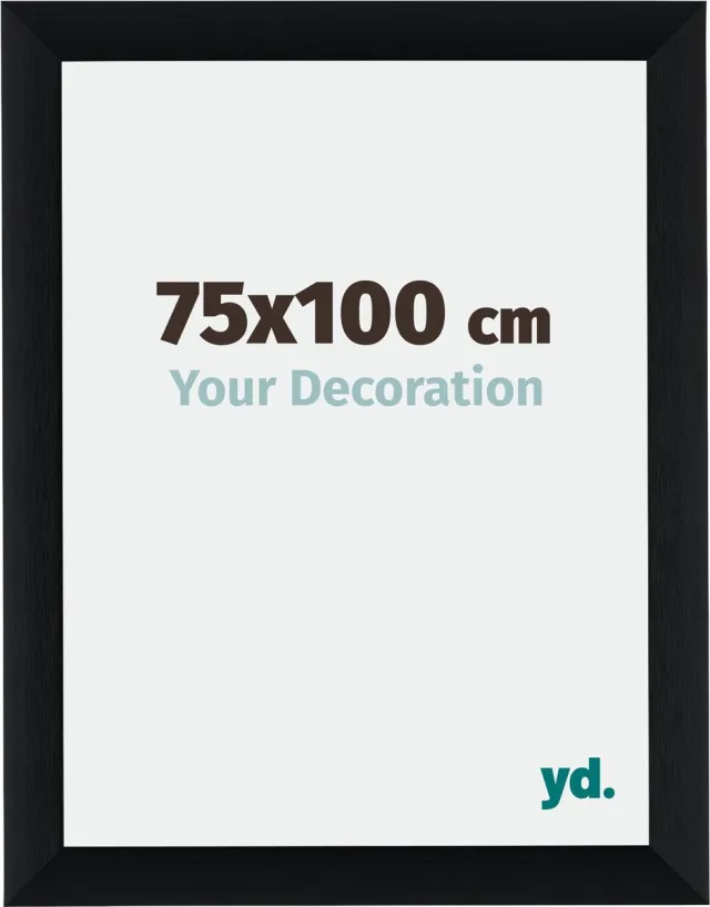 yd. Your Decoration - Fotolijst 75x100 cm - Aluminium - Zwart Geborsteld - Tucson