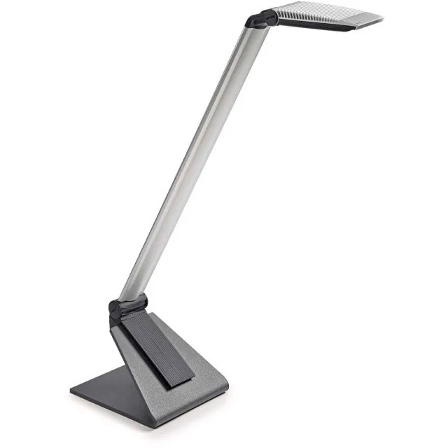 Maul MAULsolaris Bureaulamp - LED - Zilver - Dimbaar - Premium Design - Metalen Voet - Tafellamp