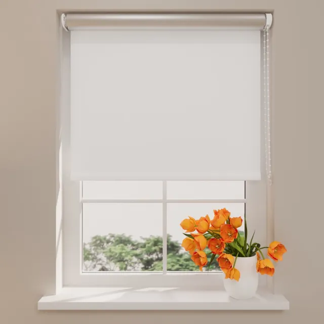 DTCH Rolgordijn verduisterend – Easy Thermo – White – 160 x 190 cm – meerdere maten verkrijgbaar – 60 t/m 240 cm breed – Isolerende zonwering