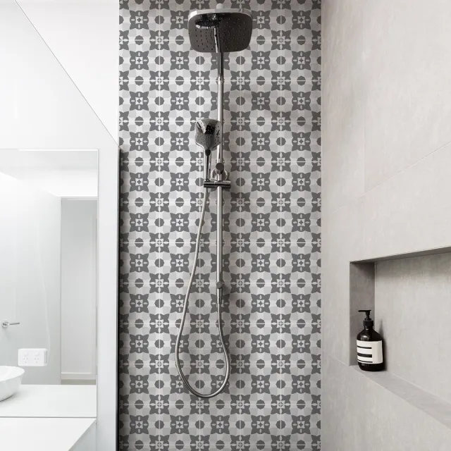 Ambiance Sticker Zelfklevende tegelmuurstickers voor keuken en badkamer - 30 cementtegelstickers, Azulejos Maela - 30 stickers, 15x15cm Multi color