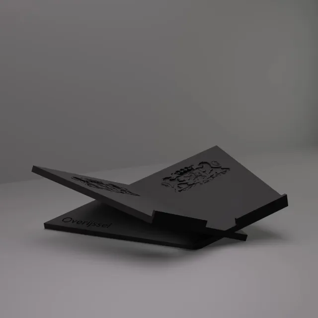 3d-gezellig Grote Boekenstandaard Overijssel - Boekensteun - Boekenhouder - Book Holder - 46*31*12 cm - Zwart - 100% gerecycled PLA (bioplastic)
