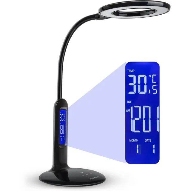 Aigostar Ivy - LED bureaulamp met kalender - Zwart