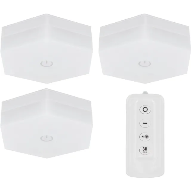 STRÜHM SUDOKU- LED Kastverlichting | 3x 1W | Met Afstandbedening | 4000K - Naturel Wit | Dimbaar