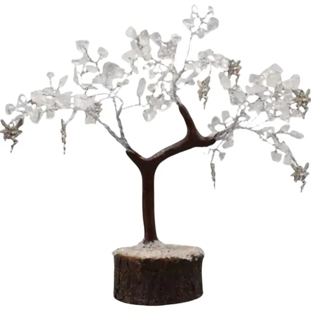 Green Tree Candle Edelsteenboom Bergkristal Spirituele Balans Klein Multicolor
