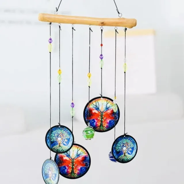 Nature's Melody Decoratie windmobiel windgong windorgel Tree of Life FengShui 52cm Multi