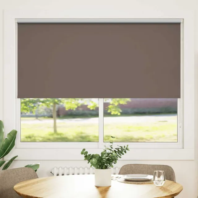 vidaXL Rolgordijn verduisterend 144,4x175 cm koffiebruin