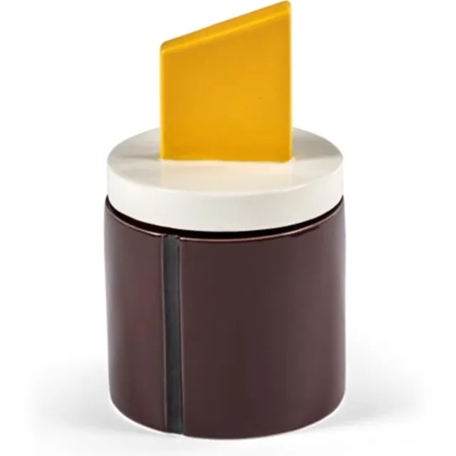 Serax Plan C Candela 03 geurkaars D8.5cm H14cm burgundy / geel meerkleurig