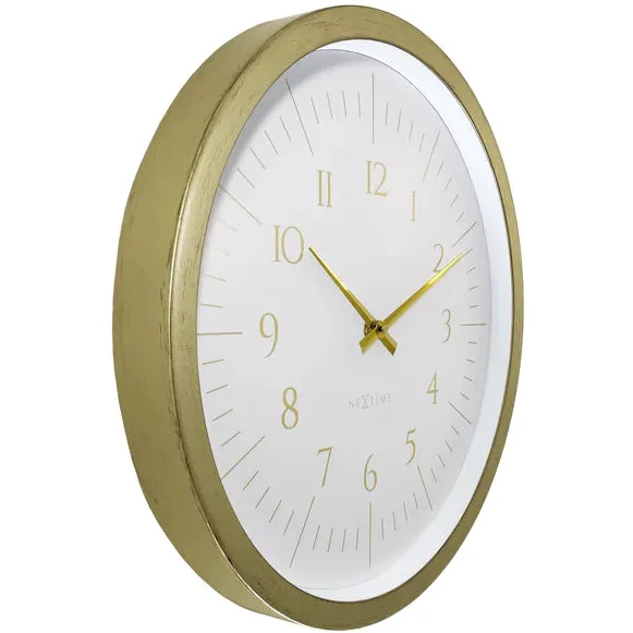 NeXtime Galaxy wandklok 40 cm wit, foto 3