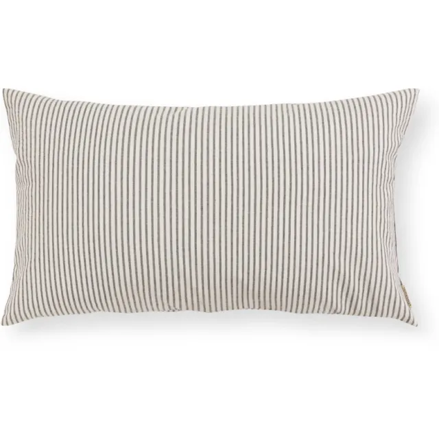 vtwonen sierkussen 40x70 cm, gestreept donkerblauw Blauw/wit