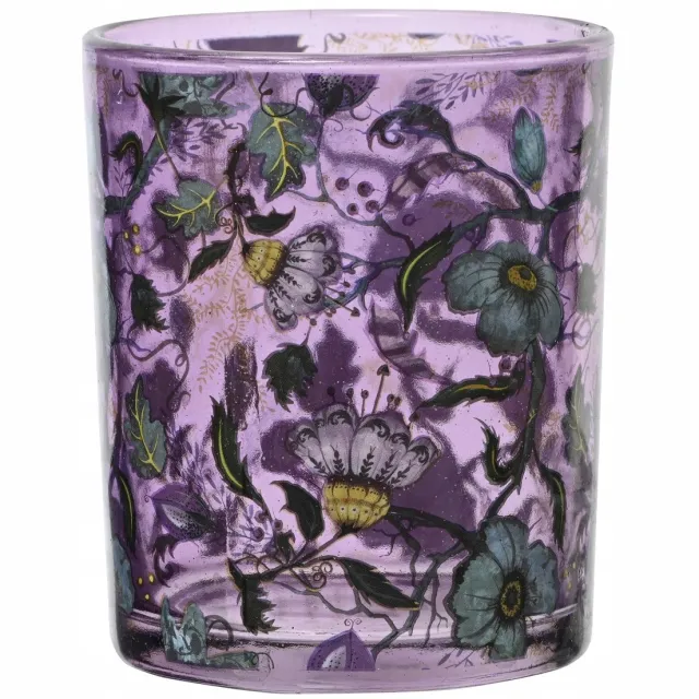 Kaemingk Decoratieve Glazen Kandelaar - Diverse Patronen - 7x8,3cm