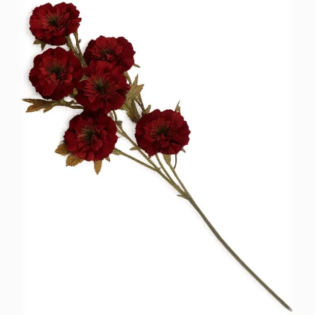 homebound by ky Kunstbloem Chrysant 76cm burgundy Rood