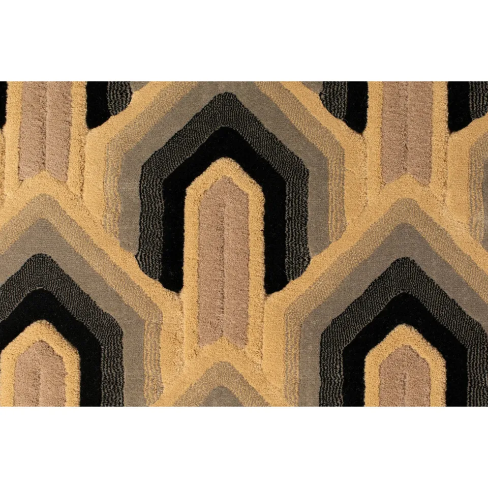 Dutchbone Lockhart vloerkleed 160x230 cm laagpolig groen, foto 5