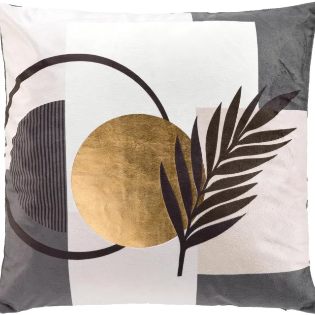 Douceur d intérieur Douceur d'intérieur - Sierkussen - Kussen met decoratieve hoes, metallic patroon, 45 x 45 cm Multicolor