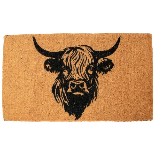 Mars & More Deurmat Kokos handgeweven hooglander 75cm Multi