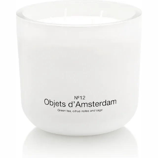 Marie-Stella-Maris Luxe Geurkaars (navulbaar) No.12 Objets d'Amsterdam 300 gr Zwart