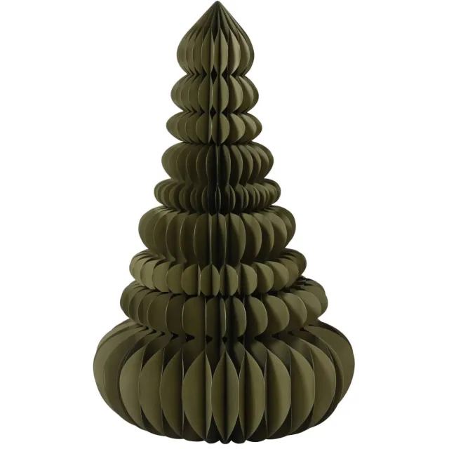 Decoris decoratie kerstboom papier (105x160 cm) Groen