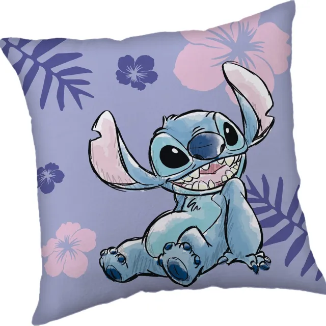 Lilo & Stitch Disney Lilo & Stitch Sierkussen Flowers - 40 x 40 cm - Polyester Lila