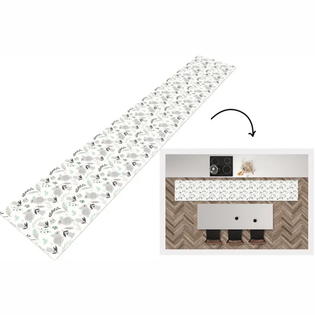 KitchenYeah Keukenloper - Keukenmat - Konijnen - Patronen - Lente - Keuken vloerkleed Multicolor